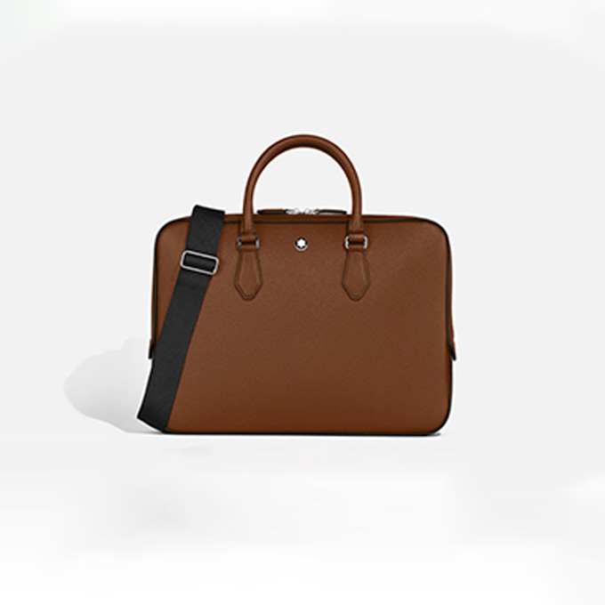 montblanc sartorial leather slim briefcase #220334